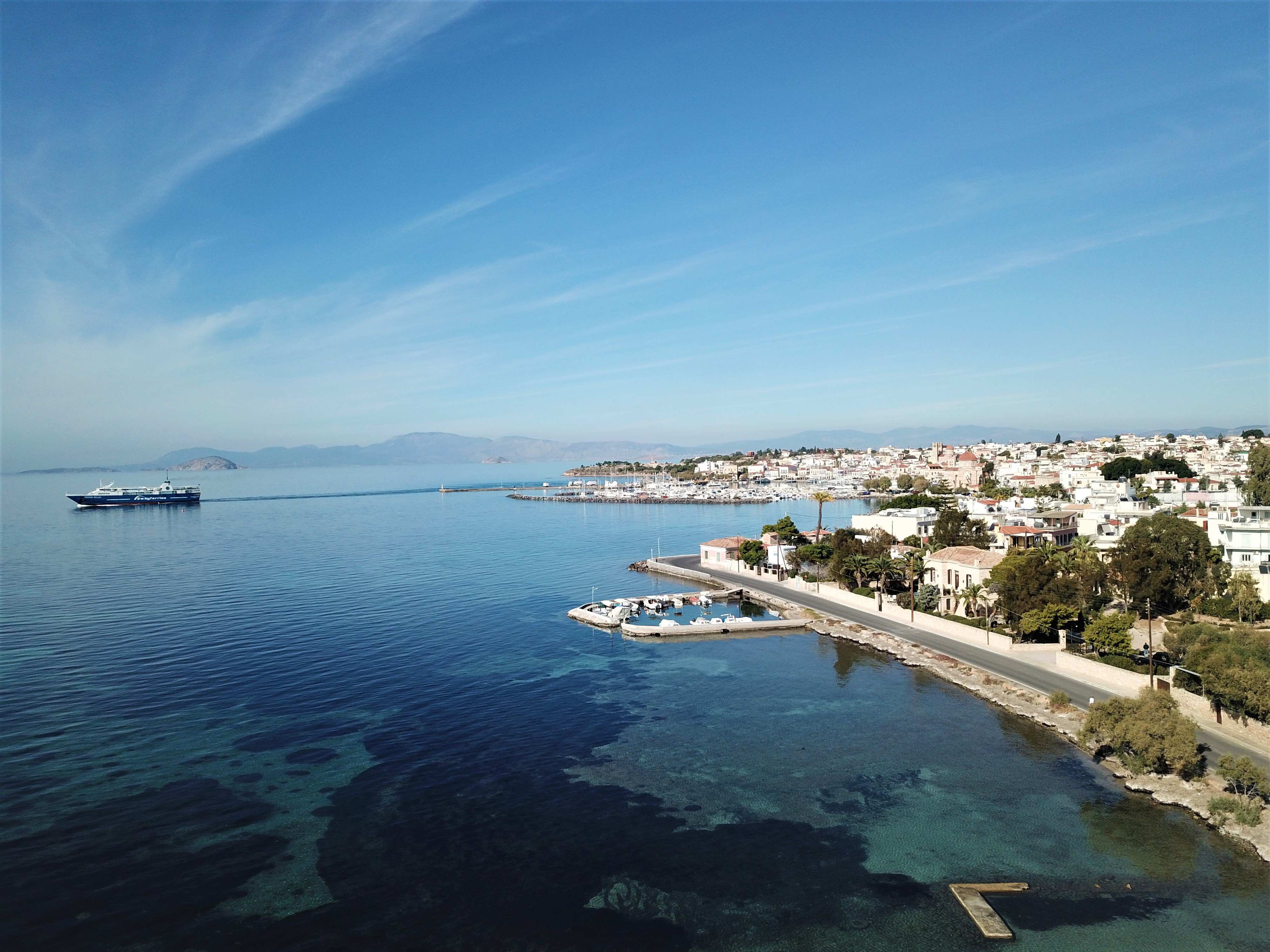 Villa Vithania aerial drone view