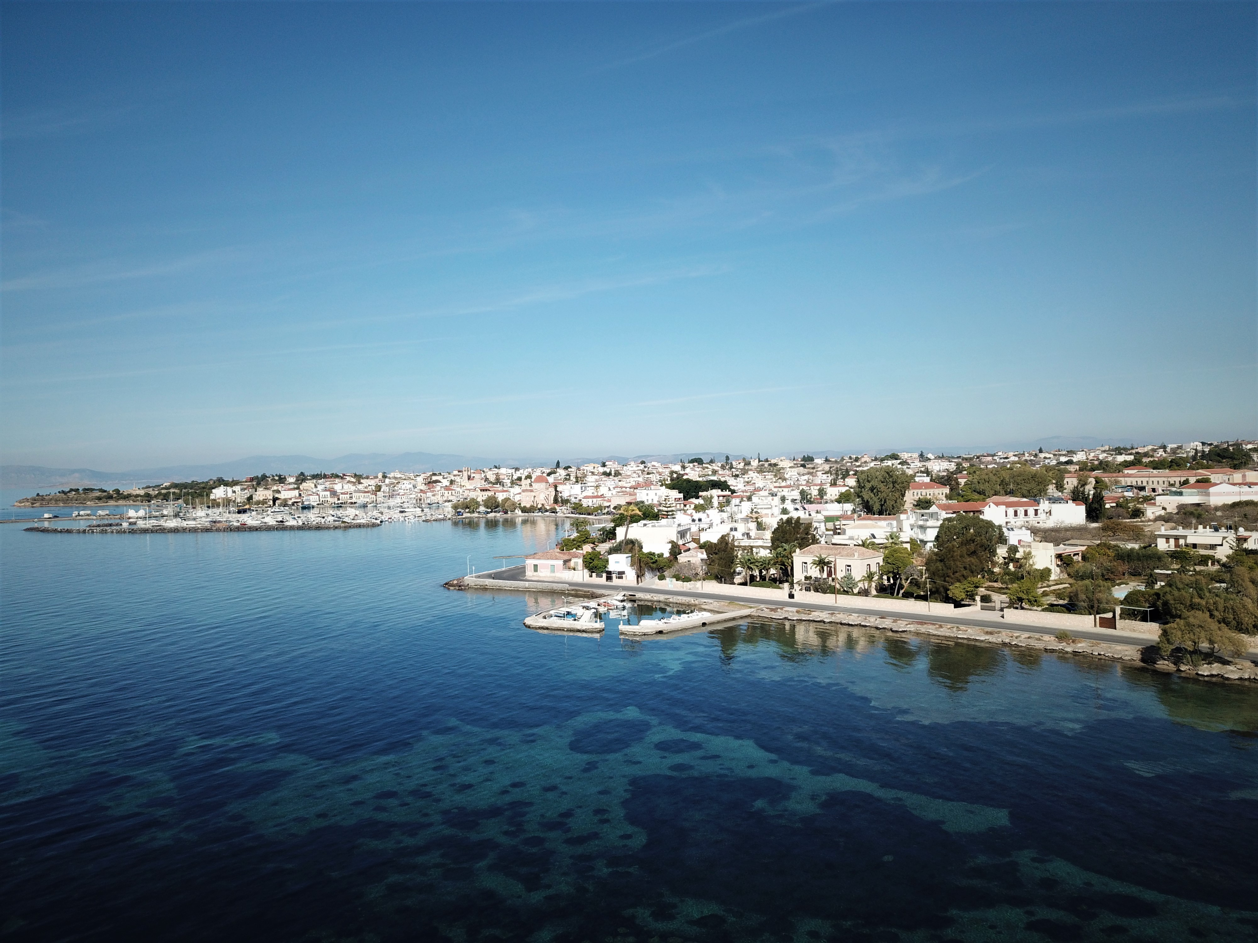 Aegina Island aerial view